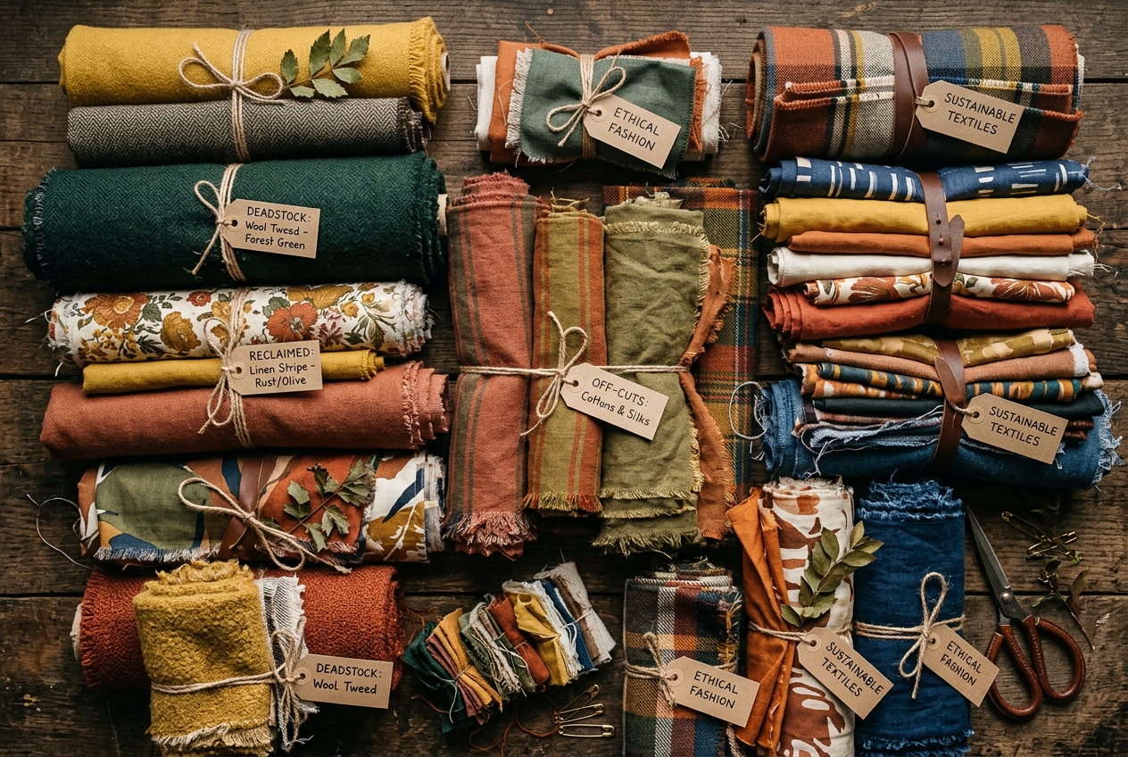 Deadstock circular fabric rolls