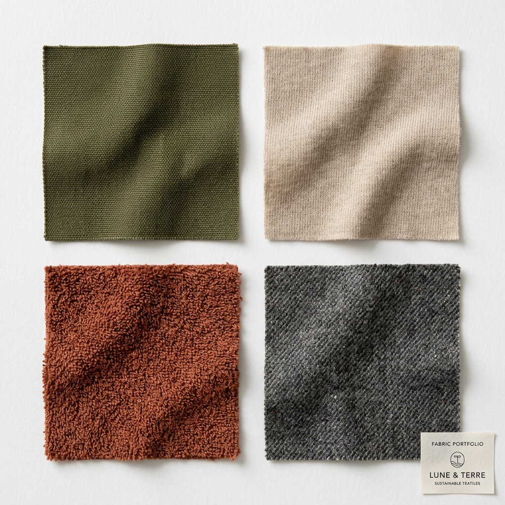 Fabric swatches from our sourcing library