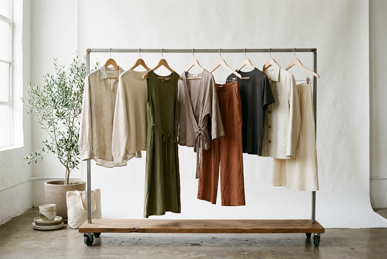 Finished sustainable garment collection
